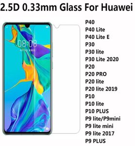 25d 03 mm Temped Glass Screen Protector per Huawei P40 Lite E P30 Lite 2020 P20 Pro Ite 2019 P10 P9 Lite Mini Plus7527016