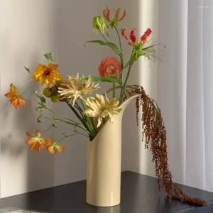 Vaser hem modern konstdekoration enkel blomma potten vardagsrum kontor kreativ dekor keramisk växt container