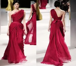Long Red Guest Evening Dress Tarde Celebrity Vestidos de Prom Dresses Applique de Chiffon Vestido Fugitivo Formell 20221323739