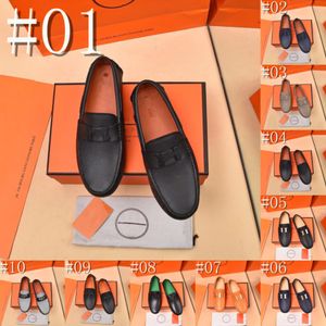 40Model Genuine Leather Designer Plowers Shoes Men Sapatos Luxo Brand 2024 Casual Slip On Supotos formais Men mocassins Sapatos de condução pretos italianos Men Tamanho 38-46