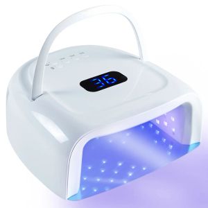 モールディング60W充電式ネイルランプS20ワイヤレスゲルポリッシュドライヤーLEDネイル用マニキュアハインコードレスネイルUV LEDランプ