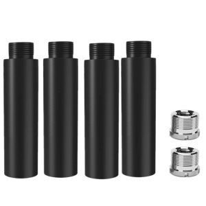 Acessórios 4pcs Mic Stand Extension Tube 5/8 polegadas fêmea a 5/8 polegadas Haste de extensão de microfone masculino para suporte de mesa