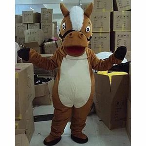 2024 Halloween Horse Maskottchen Kostüm Custom Fancy Kostüm Anime Mascotte Thema Kostüm Carnival Costum