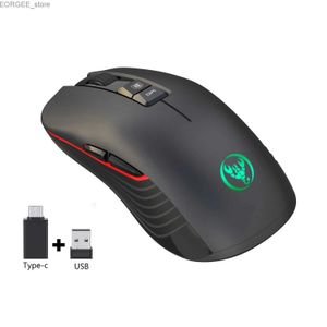 Mice Jomaa 2.4GHz Wireless Gaming Mouse Rechargeable 3600DPI Adjustable USB Type-C Silent Mice for Macbook Laptop Computer Gamer Y240407