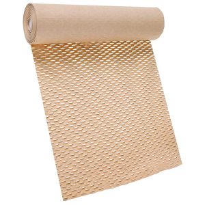 Wrap Honeycomb Packaging Paper Cushioning Kraft Paper Wrap Roll 11.8 Inch x 65 feet EcoFriendly Honeycomb Protective Wrap