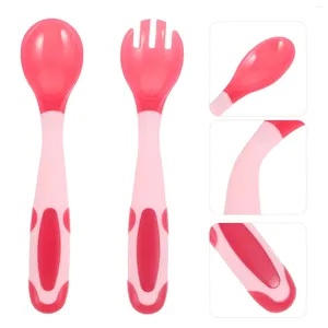 Spoons Baby Dinnerware Set Kids Cutlery Toddler Fork Chopsticks/fork/spoon Utensils Pp Bendable