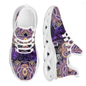 Lässige Schuhe Instantarts Gradient Bohemian Blumendesign Kint für Frauen Plattform Sneakers Frauendesigner Luxussportmarke