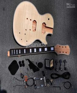 2012 Niedokończony zestaw gitar elektrycznych z płomioną klonową gitarą DIY dla niestandardowego sklepu Style3102731