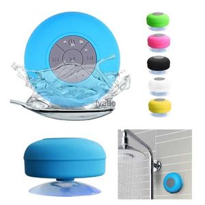 Tragbare Lautsprecher Lautsprecher drahtlose wasserdichte Dusche für Mobiltelefone Bluetooth Compatible Freisprechwagen-Lautsprecher H240407 7LG7