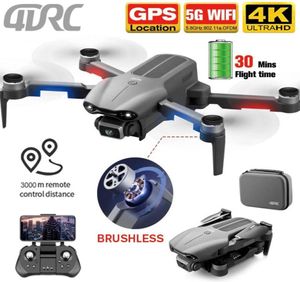 2021 F9 GPS Drone 4K Dual HD -камера Профессиональная аэрофотография без прощерадка моторного складного квадрокоптера RC Distance1200M 22021814195566