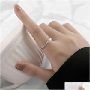 Band Rings New Trendy And Niche Design High Grade Sensory Element Index Finger Ring Adjustable Hand Jewelry Drop Delivery Dhd8H