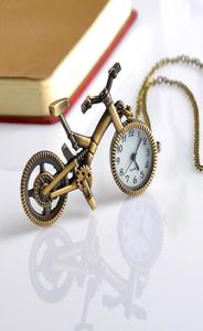 Design per biciclette in bici di bronzo retrò bici bici vintage orologio tascabile collana a ciondolo con gioiello a catena ragazza regalo 7207590