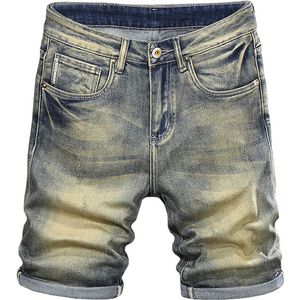 American Causal Men Shorts Jean Designer Delessed Short Skate Board Jogger Knöchel zerrissen Jeans kurzer Denim für Mann scharfe Länge