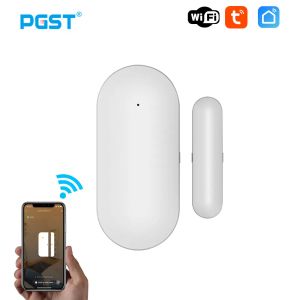 Detector PGST PB69 Sensor de porta Tuya Smart Wi -Fi Wi -Fi Notificação de Notificação do detector de segurança Alerta de proteção Alert de segurança Alarme