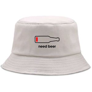Largura de chapé o balde garrafa de cerveja de letras personalizadas impressão de bucket tampa mensal de praia de praia sola feminina feminina chapéu de hip-hop bob q240403