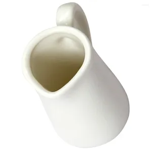 Servis uppsättningar Pull Flower Cup Coffee Ceramic Creamer Pitcher Återanvändbar burk keramik liten sirap vätska