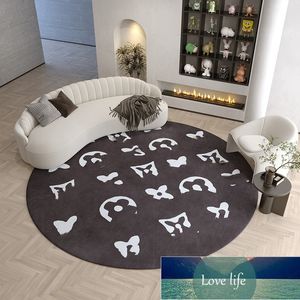 Affordable Designer Luxury Style Crystal Velvet Carpet Living Room round Sofa Table Carpet Household Study Computer Chair Non-Slip Mats