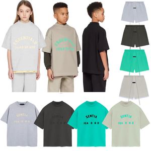 Designer Kids T Shirts Youth Ess Shorts Boys and Girls Abita in cotone Shorts Shorts Shorts Set Streetwear Casual Unifort taglia XS-XL