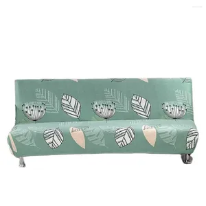 Stol täcker Svetanya Futon Sofa Cover Armless Print Slipcover