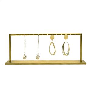 Держатель для ювелирных украшений ушной стенд Metal Creative Golden Shape Серьги браслета Shelf240327