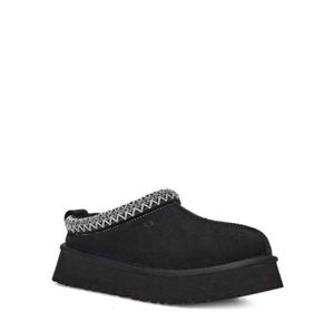 أحذية نسائية تازان نعال تسمان كستناء فراء شرائح الغنم من جلد الغنم shearling البغال الجديد Men Ultra mini platform boot slip-on