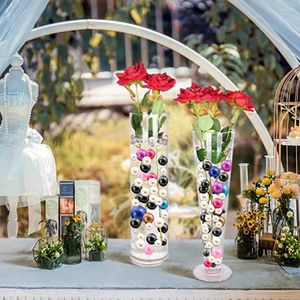Dekorativa figurer 150 st vackra diverse vas mittstycken pärla utsökta bröllop borddekor filler faux pärla skapa atmosfär