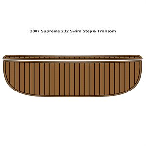 2007 Supreme 232 Swim Platform Stiefpadboot Eva Foam Faux Teak Deck Floor Mat SeaKek Marinemat Gatorstep Style Selbstklebstoff