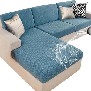 Stuhlabdeckungen Superstretchsofa Slipcover Spandex Nicht-Schlupf-Soft Couch Deckabdeckung Waschbarer Möbelschutzbeschwerde-resistentes vier