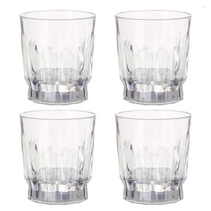 Одноразовые чашки соломинка 4 шт. Светящиеся стеклянные батонные лампы виски очки для вечеринок сияют пластиковый тумблер