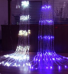 6MX3M 640 LED Water Flow Snowing Effect Curtain Led Waterfall String Lights 3MX3M Christmas Xmas Wedding Party Background Garden 17391285