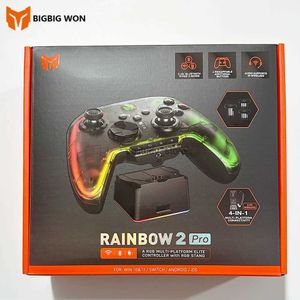 Game Controllers Joysticks BIGBIG WON Rainbow2 Pro Elite Game Controller BT Wireless Bluetooth Game Board Charging Base Suitable Q240407