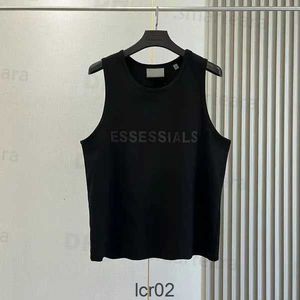 Ess Mens Tank Top t Shirt Trend Brand Three-dimensional Lettering Pure Cotton Lady Sports Casual Loose High Street Sleeveless Vest Eu Size S-xlei63