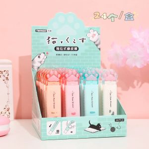 Eraser Cat Paw Eraser Cartoon Citpist Cencil Erasers Студент карандаш резиновый эстетический офис Утилиты Школа Поставки канцелярские товары Оптовые