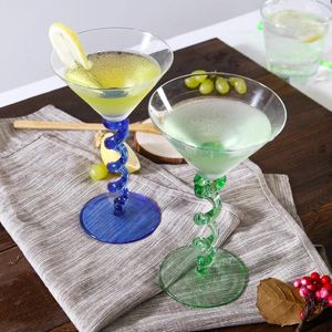 Weingläser kreativer Frühlingscocktailglas Eiskristallbiersaft Whisky Bor Martini Cup Barkeeper Spezial Trinkfeier