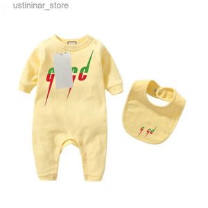 Rompers G Designer Baby Kleidung Strampler 100% Baumwolle Rompers Infant Boy Girl Brief Comes Overalls Kleidung Overall Kids Bodysuit für Babys Outfit -6 L47