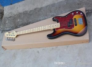 New Custom Guitar F Precision Bass Guitar 4 Strings natural Wood Bass Electric Guitar in stock2633119