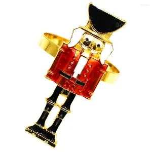 Bordduk Jul servettringar El Holders Decor Eloy Nutcracker Serviette Buckles