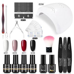 Sukienki Rosalind Gel Poliska do paznokci Zestaw narzędzia do paznokci 16pcs z manicure hine do paznokci