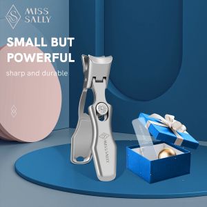 Abiti Miss Sally Antisplash Clipper Clipper set mascella Apertura in acciaio inossidabile Strumento di manicure di unghie portatile