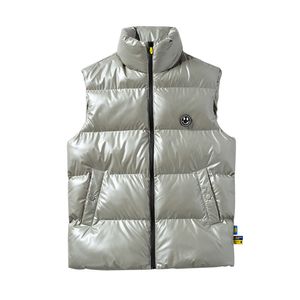 2023 Autumn/winter Bright Face Thickened and Warm Sleeveless Canshoulder Youth Plus Size Vest Coat Top