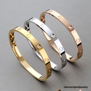 Catier Armband Designer K Cariter Armband Luxusdesigner Schmuckfrau Frau Schraube Armreif Gold Armbänder für Frauen Gold Armreif für Mann Herren Gold Armbänder Liebe Armreifen