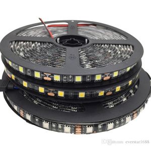 100m LED Strip Siyah PCB 5050 RGB Işık Şeritleri 12V Su Geçirmez Su geçirmez 5m 300 LED'ler Stock8772454