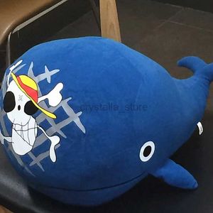 Filmer TV Plush Toy 42cm Högkvalitativ mode Presentförsörjning En bit Raab Laboon Plush Doll The Straw Hat Pirates Sign Whale Island fylld leksak 240407