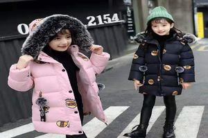 Girls winter coat jacket new big boy girl clothes Outwear children cotton coat windbreaker7410900