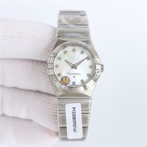 3Sモントレデュラックス女性ウォッチ27mm 1376 Quartz Movement Steel Case Luxury Watch Wristwatches Relojes 01