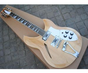 12 strängar Electric Guitars Semi Hollody Body 330 381 Original Natural Wood China Guitar7414156