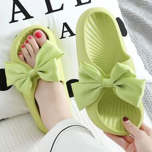 Slippers Summer Big Bowknot Women Women Non Slip Soft EVA EVA Casual Sandals Indoor Praia Shopping Shoes Ladies