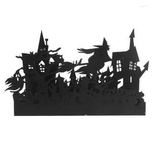 Cornici Halween Halloween Novelty Flying Witch Festival Candlestick Haunted House Decor