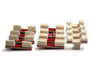 1 Set of 4ps Piano Accessories Piano Damper Felt Individual Vertical Bass Damper Wedge Triple String Notes for Upright Piano2170824