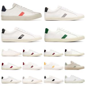 Womens Shoes Designer VJA Francês Brasil Branco Branco Preto Azul Verde Verde Vermelho Orangan Menina Moda Moda Sapatos de Luxúria Placas Formme Tênis Mulheres Treinadores